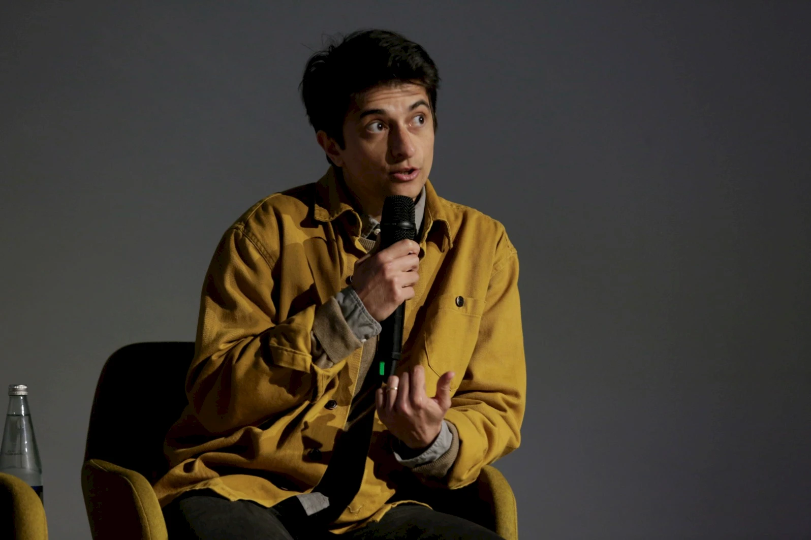 Fede Gianni during the press conference.