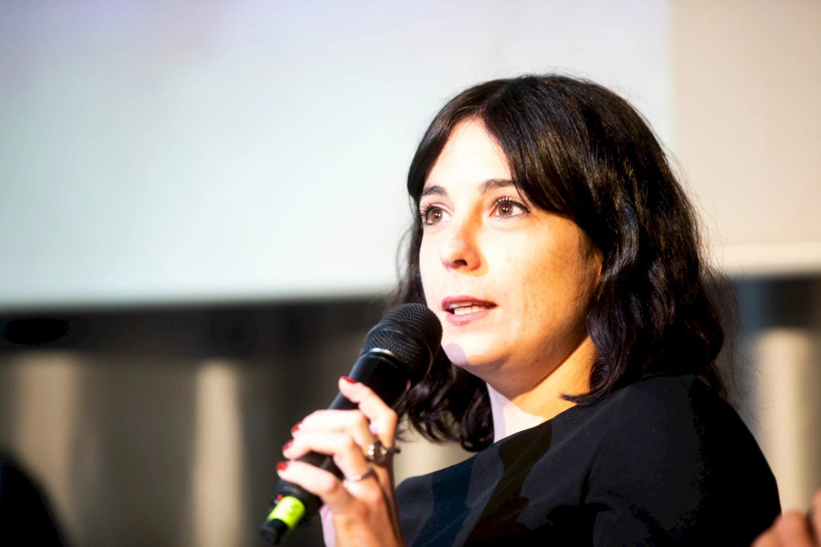 Gala Hernández López durante la rueda de prensa